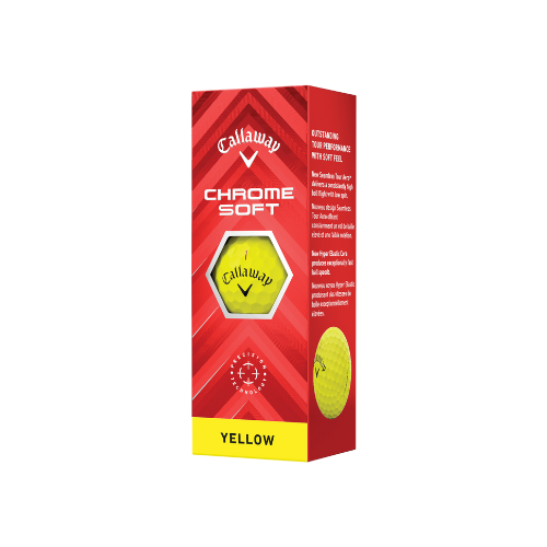 Callaway Chrome Soft Yellow Golf Balls - Dozen - SA GOLF ONLINE